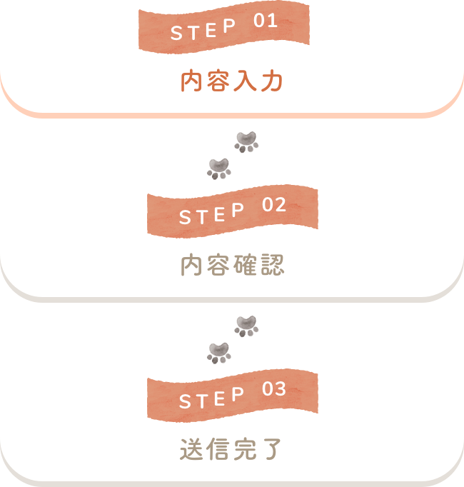 STEP 01 内容入力